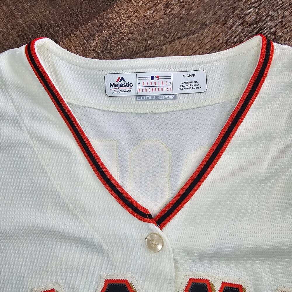 Majestic Genuine Posey 28 San Francisco Giants World Series 2014 Jersey - Picture 5 of 8